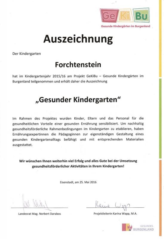 kindergarten-forchtenstein-auszeichnung-2016-gesunder-kindergarten