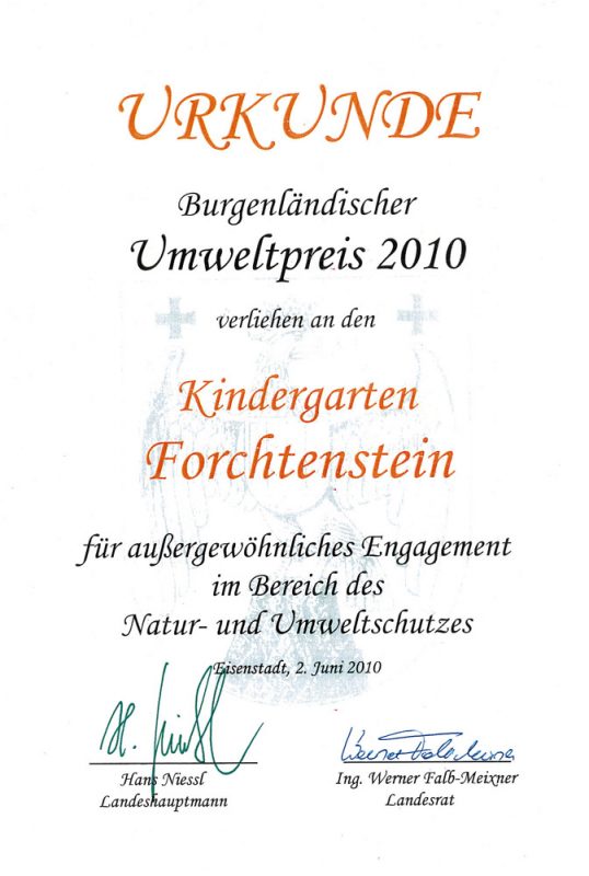 kindergarten-forchtenstein-auszeichnung-umweltpreis-2010