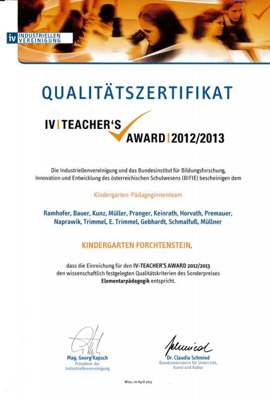 kindergarten-forchtenstein-auszeichnung-award-2012-2013